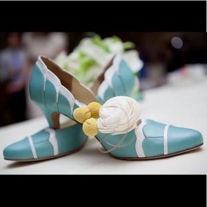 “Hey Lady” BHLDN Robins Egg Blue heels